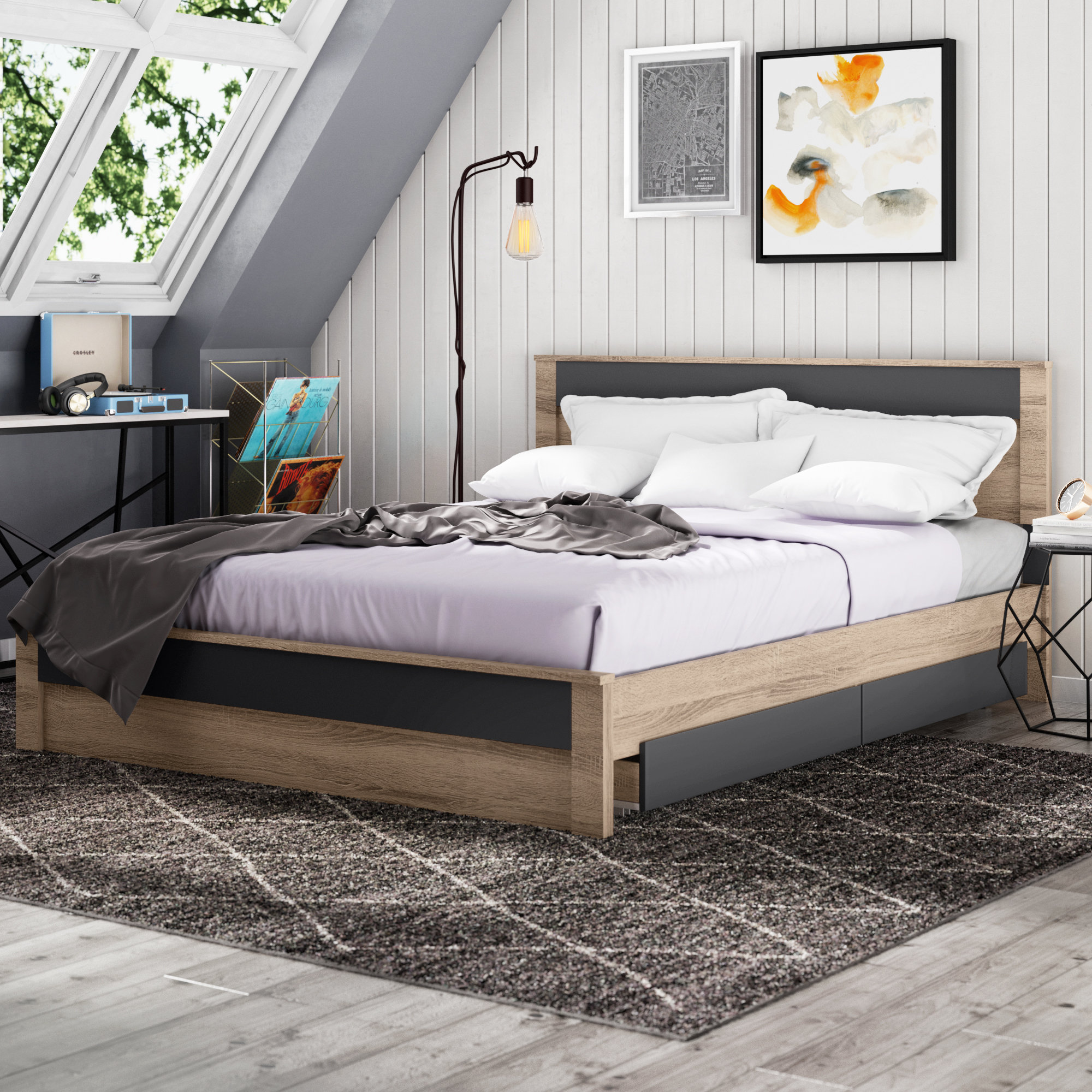 Ashton queen platform bed discount